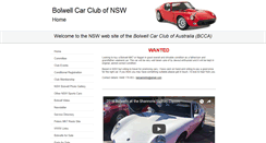 Desktop Screenshot of bolwellcarclubnsw.com